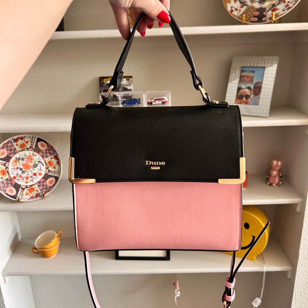 Dune London Black and Pink Shoulder Bag